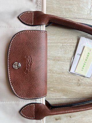 Bolso Longchamp Beige y Marrón