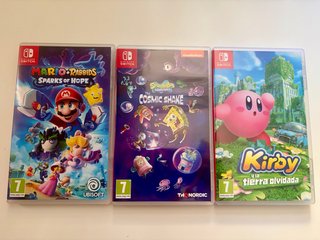 Juegos Nintendo Switch: Mario, Spongebob, Kirby