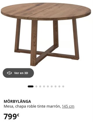 Mesa comedor Morbylanga madera