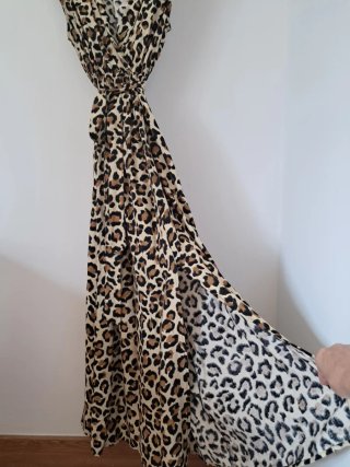 Vestido largo #Zara estampado leopardo
