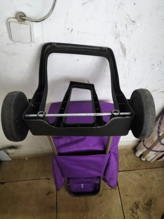 Carrito Compra Plegable Morado