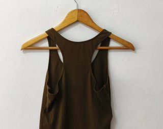 Camiseta de tirantes caqui mujer Talla M