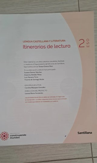 Libro Lengua 2 eso