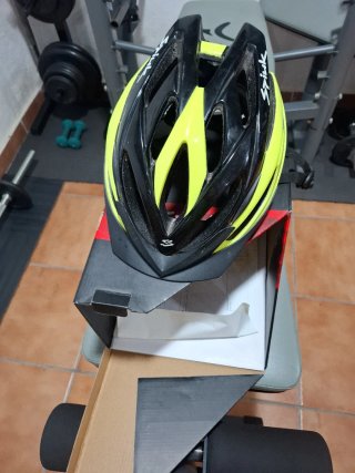 Casco Bicicleta Spink Amarillo y Negro