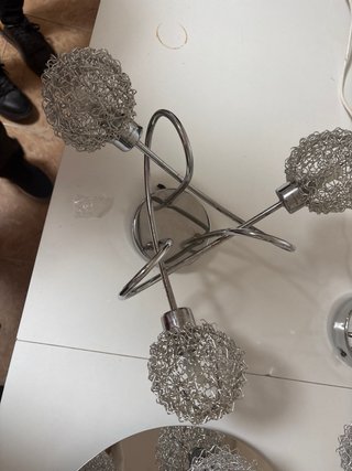 Lámparas de techo plateadas