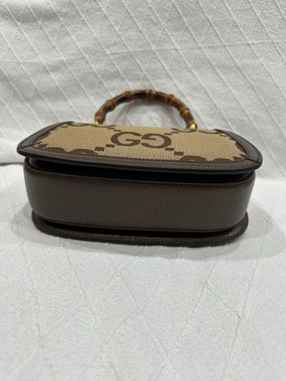 Borsa Gucci Bamboo Manico Top Beige/Marrone