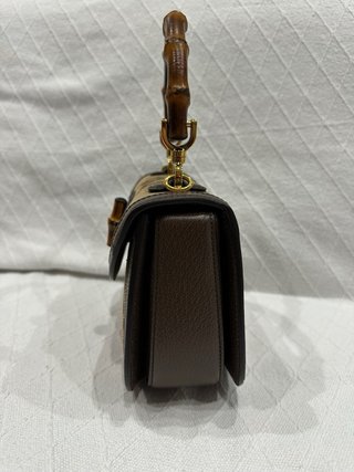 Borsa Gucci Bamboo Manico Top Beige/Marrone