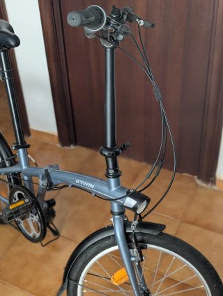 Bicicleta plegable BTWIN Tilt 120 20 6V