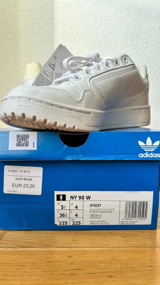 Adidas NY 90 W Talla 36 2/3 Blancas