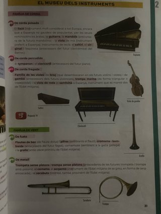 Libro de música Música, un món de sons C