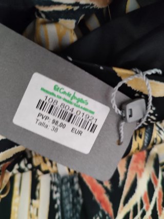 Vestido de fiesta El Corte Inglés estampado