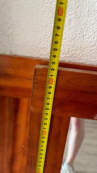 Puertas de madera con espejo
