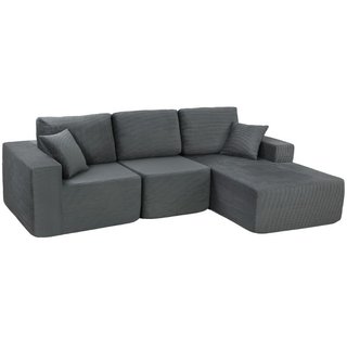 Modulares Ecksofa, L-förmiges Sofa-Bett mit tiefem