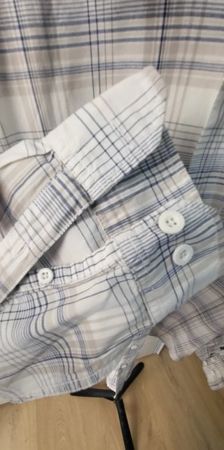 Camisa Wrangler Cuadros Gris y Blanco