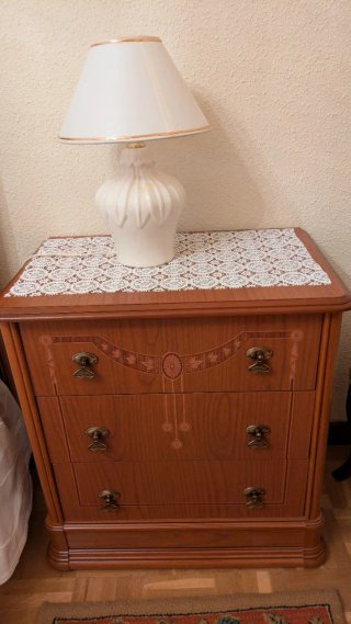 Dormitorio Matrimonio Clásico Madera 1,35