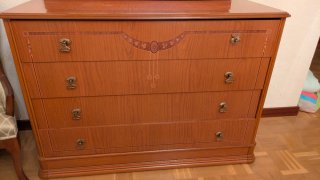 Dormitorio Matrimonio Clásico Madera 1,35