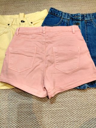 Lote Falda Vaquera + 2 Shorts Verano talla 32-34