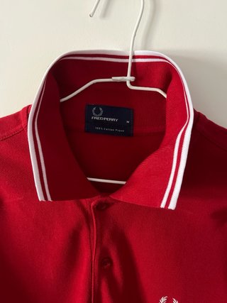 Polo Fred Perry Rojo Talla M