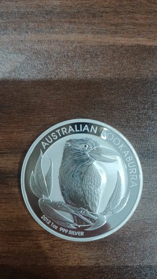 Moneta in Argento Kookaburra 2012 1 oz Perth Mint
