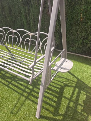 Balancín de forja para jardín