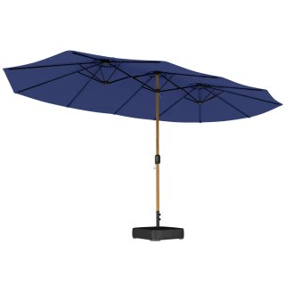 Sombrilla Doble Jardín 4,7x2,8m + Base