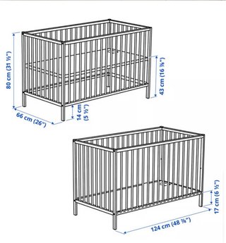 Cuna IKEA SINGLAR Madera Natural