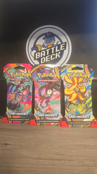 Sobres Pokémon Caos Creciente (3 unidades)