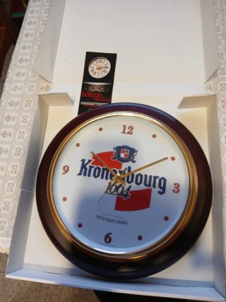 Orologio da muro pubblicitario birra Kronenbourg