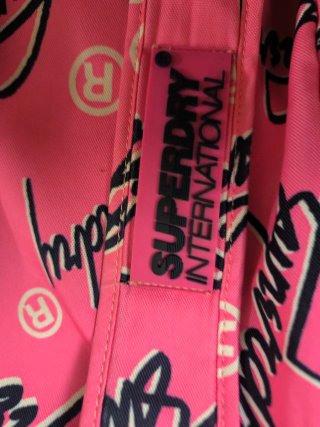 Mochila Superdry Rosa Estampada