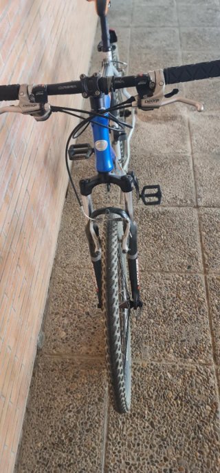 Bicicleta Orbea Plata y Azul