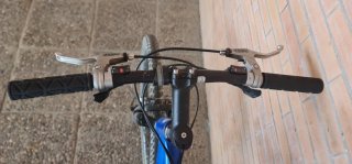 Bicicleta Orbea Plata y Azul