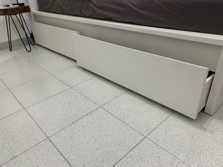 Cama IKEA MALM blanca + 2 cajones de almacenaje