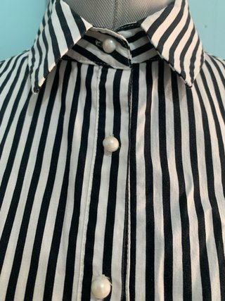 Blusa Minueto Rayas Blanco y Negro