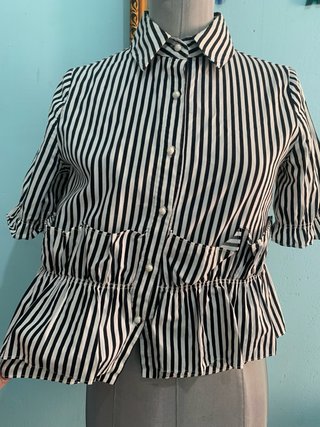 Blusa Minueto Rayas Blanco y Negro