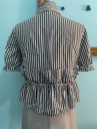 Blusa Minueto Rayas Blanco y Negro