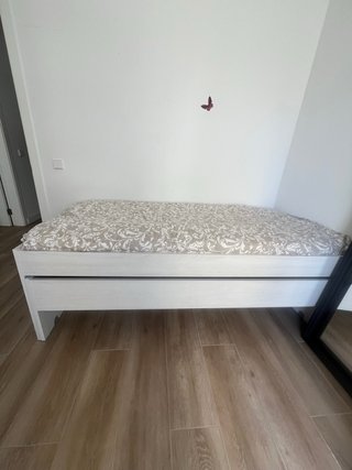 Armario juvenil blanco puertas cristal
