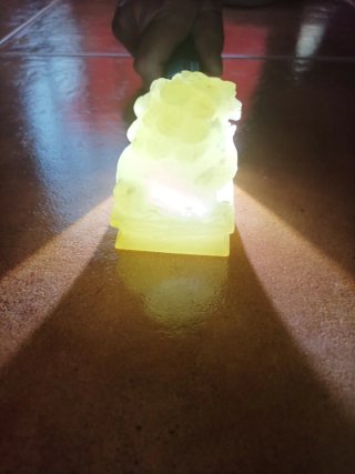 León Fu Chino Tallado Piedra Jade 6cm