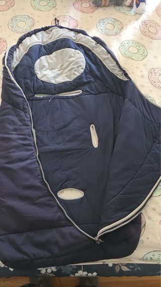 Saco de invierno para carrito de bebé azul