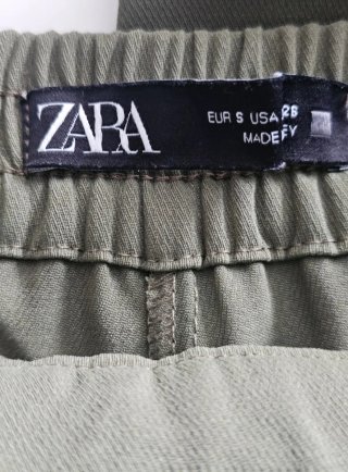 Pantalón Zara Verde Oliva