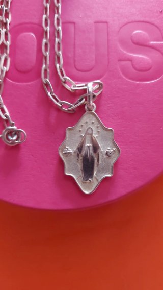 Collar Tous Virgen Milagrosa Plata