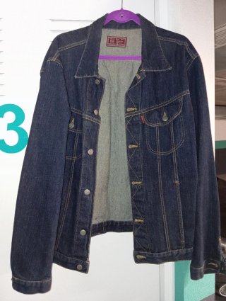 Chaqueta vaquera azul hombre