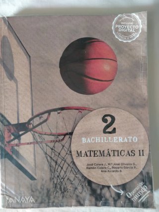 Libros de matemáticas 2° bachillerato