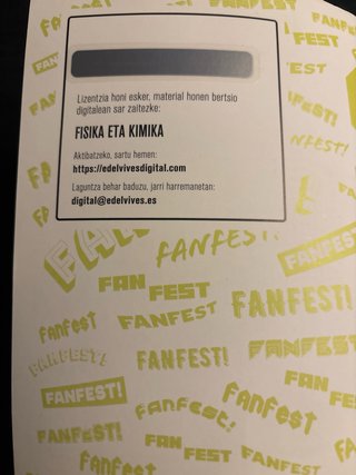 Fisika eta Kimika 1, Batxilergoa, Fanfest