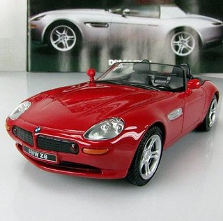 BMW Z8-Rojo-1:43-Coche miniatura