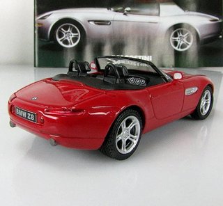 BMW Z8-Rojo-1:43-Coche miniatura
