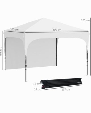Carpa Plegable 3x3 Blanca