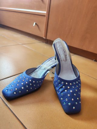 Zapatos destalonados mujer N° 37 pedrería