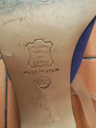 Zapatos destalonados mujer N° 37 pedrería