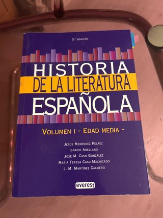 Historia de la Literatura Española. Volumen I-E...