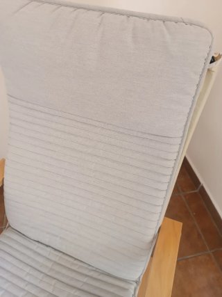 Sillones Ikea Madera Tela Negro y Gris.